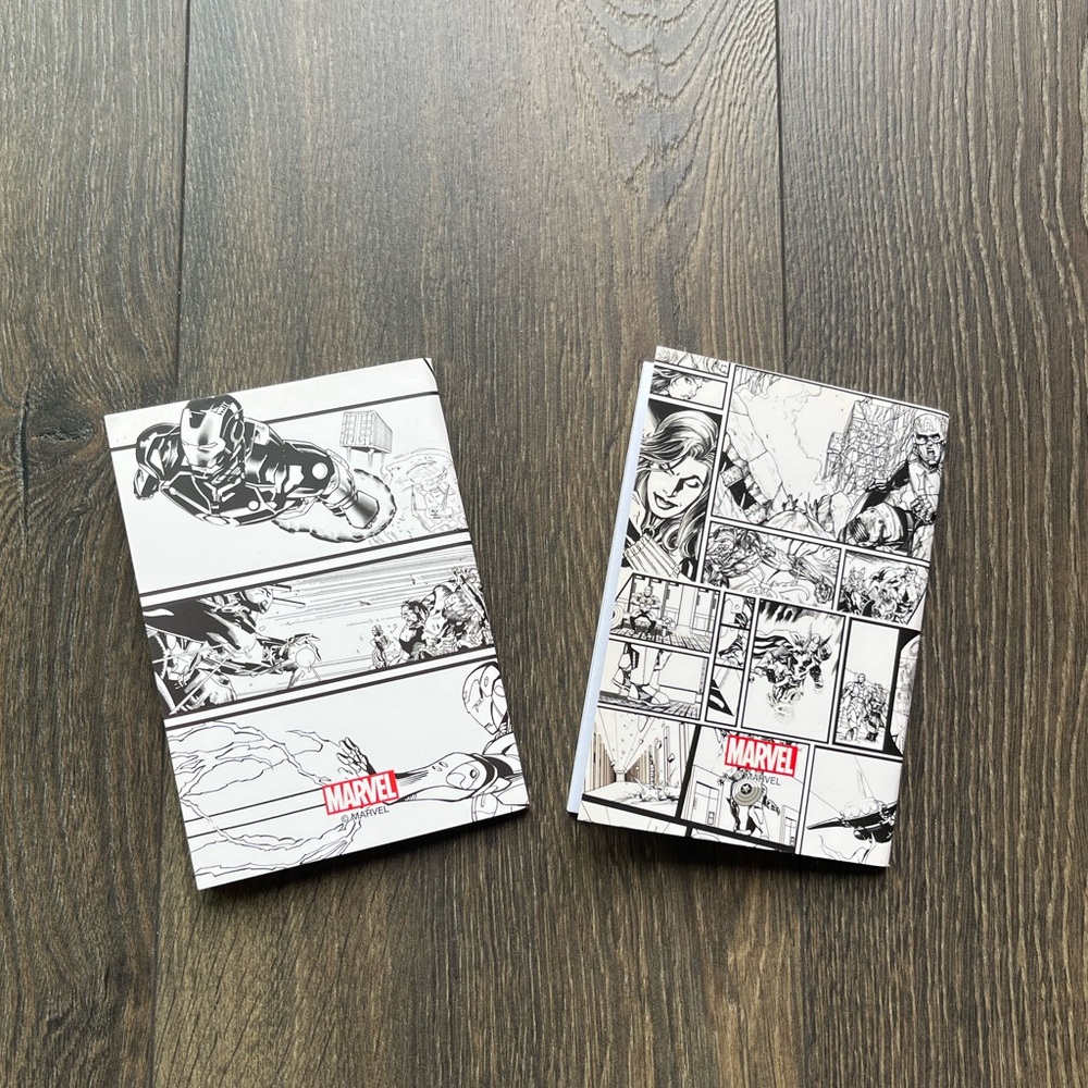 Two Mini Marvel Avengers Notebooks - Picture 2 of 6